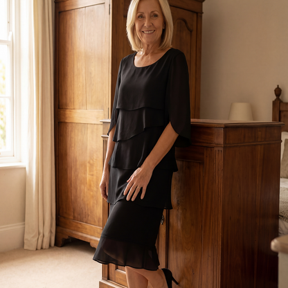 Charlotte - Elegant Tummy Hiding Midi Dress