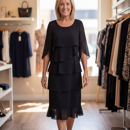 Charlotte - Elegant Tummy Hiding Midi Dress